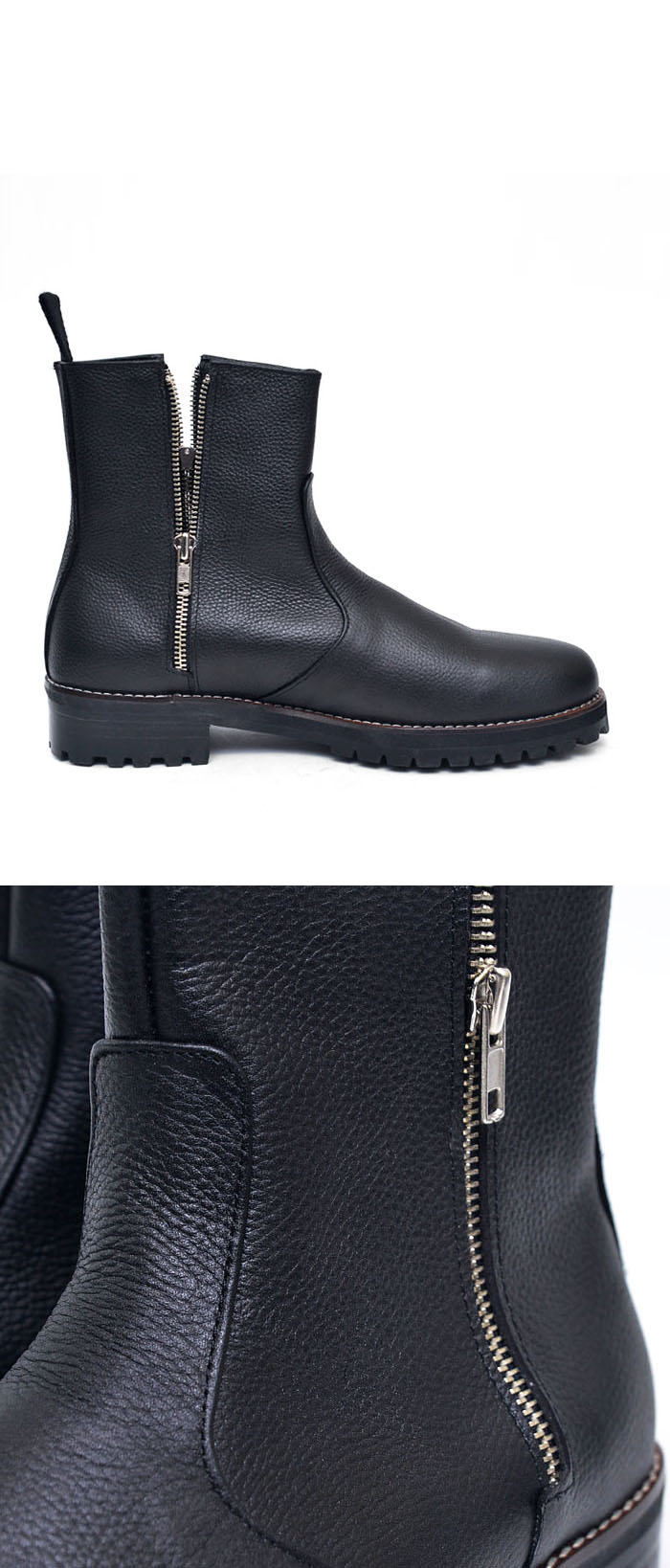 Shoes Zippered Custom Biker BootsShoes 389 GUYLOOK Men's Trendy